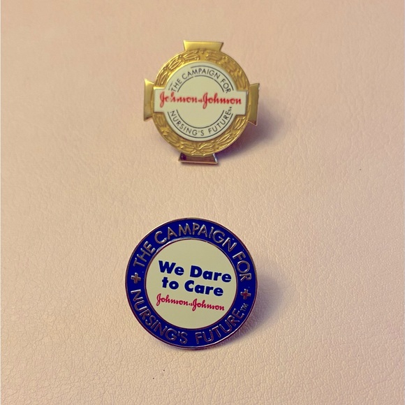 Two Johnson & Johnson’s “The Campaign For Nursing's Future Pins We Dare To Care” - Picture 1 of 3